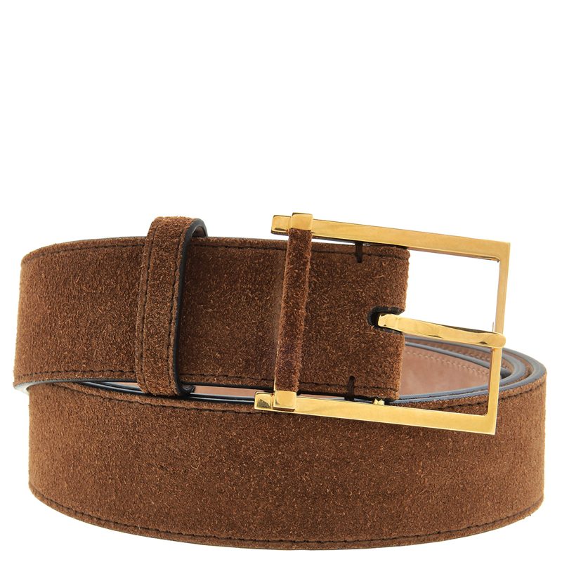 Brown Suede Dakar Adjustable Belt