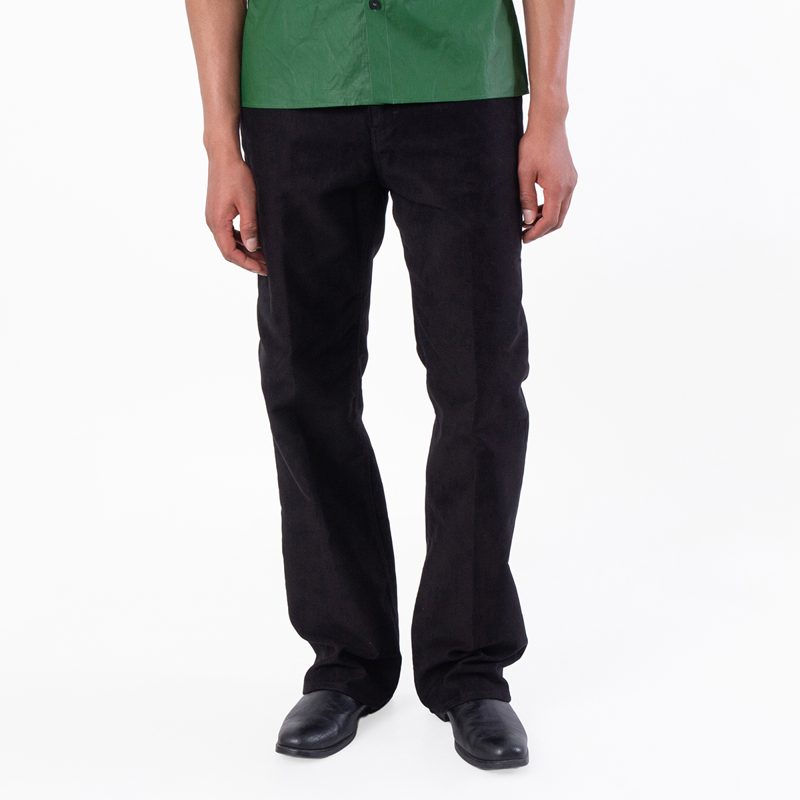 Leather Tab Cotton Moleskin Jeans