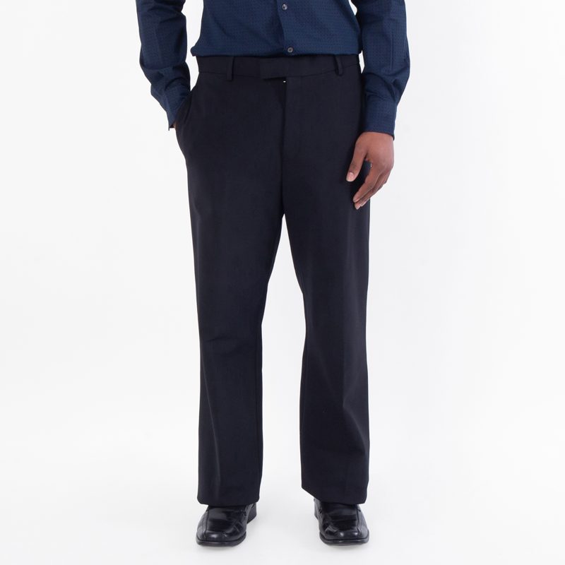 Straight-Leg Pleated Trousers
