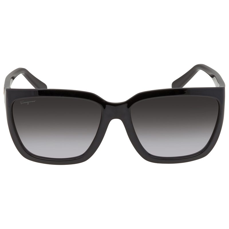 Salvatore Grey Rectangular Ladies Sunglasses SF1018S 001 59
