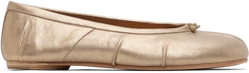Gold Tabi New Ballerina Flats 261168F118003