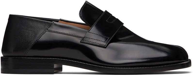 Black Tabi Loafers 261168F121005