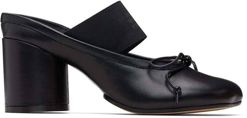 Black Anatomic Numeric Sandal Heels 261188F122008