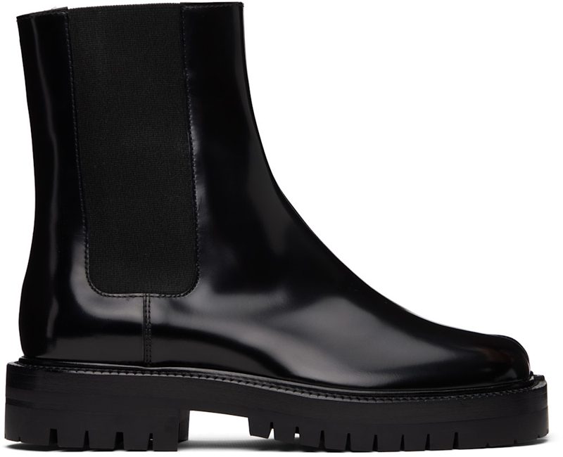 Black Tabi Chelsea Boots 261168F113005