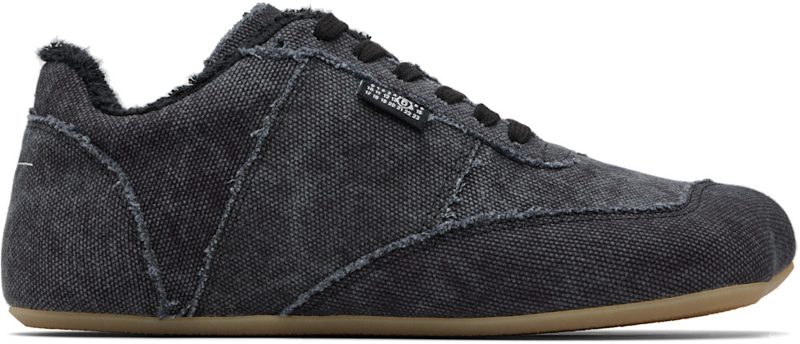 Black Anatomic Canvas Sneakers 261188M237010