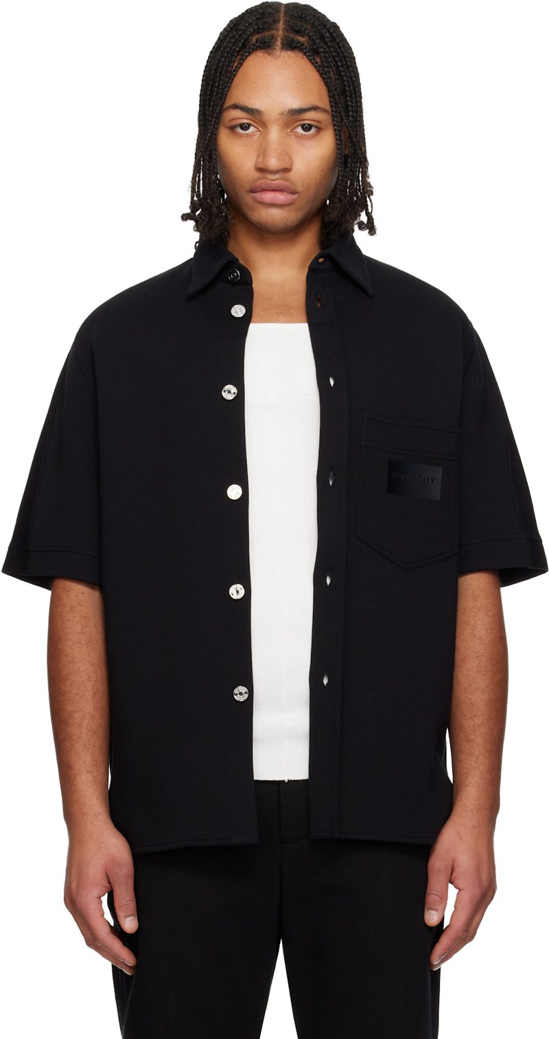 Black [지방시] Paris Patch Shirt 261278M192001