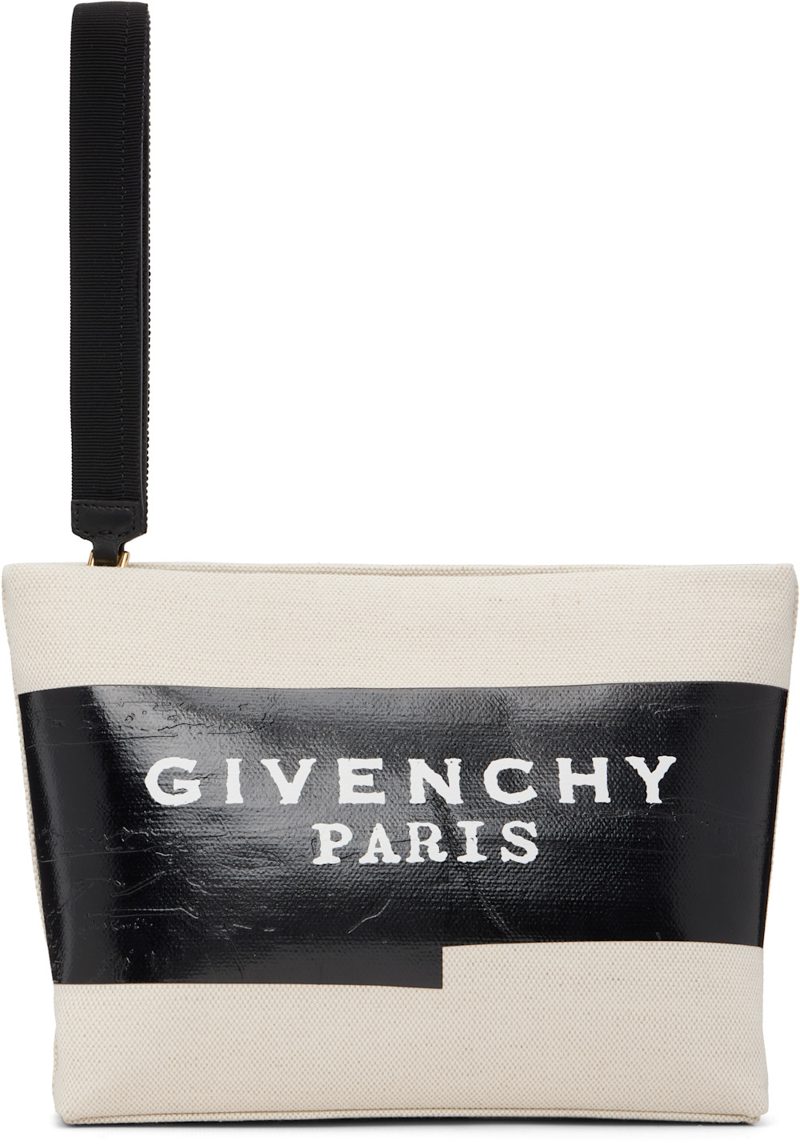 Black & Beige [지방시] Tape Pouch 252278F045002