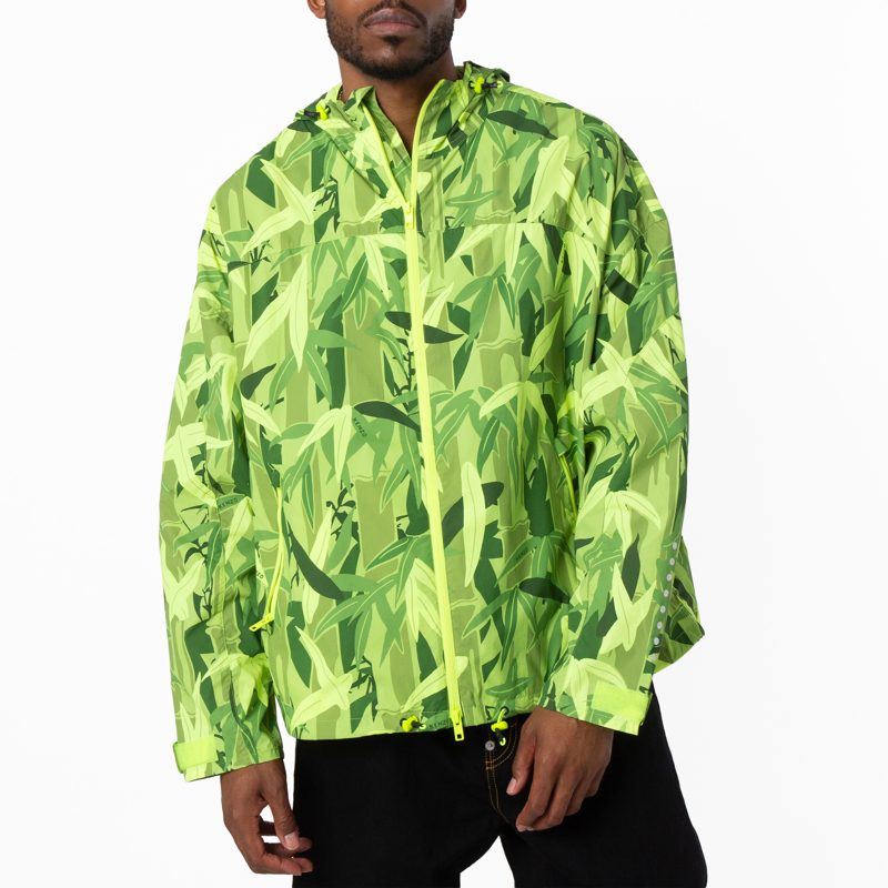 Drawstring Hood Windbreaker Jacket