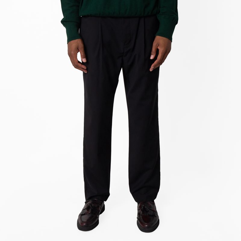 Emporio Armani Virgin Wool Pleated Trousers