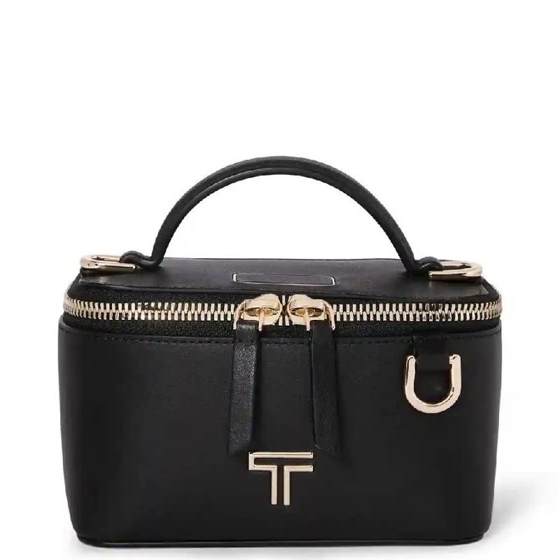 Tumi Lex Leather Mini Train Case Crossbody