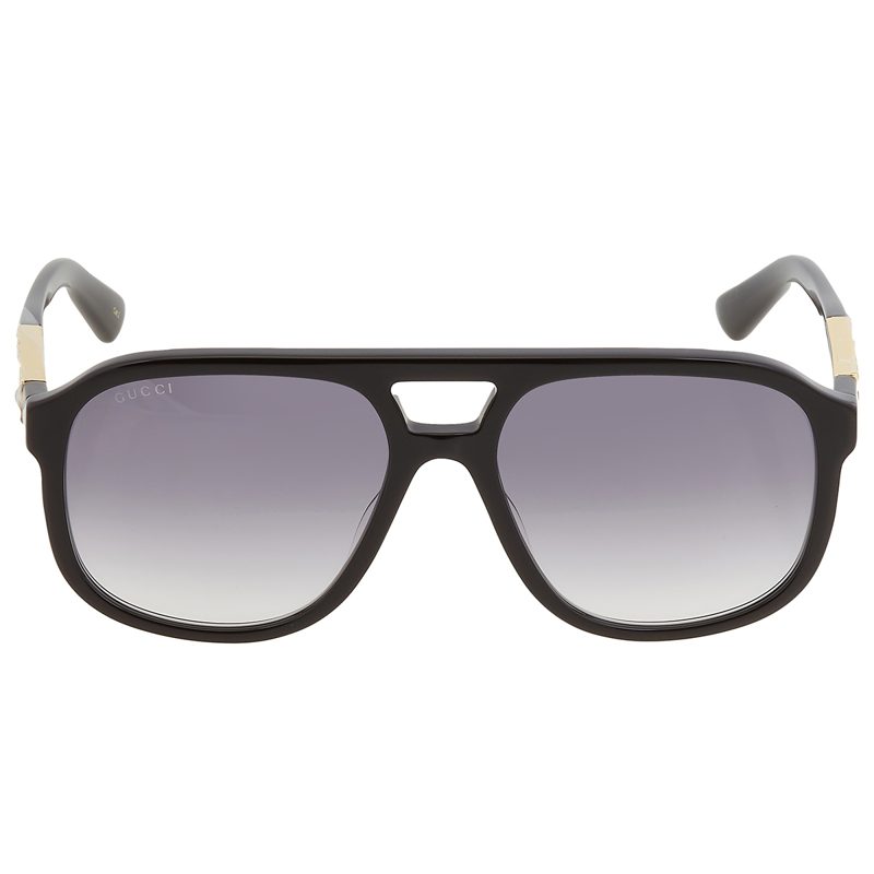Gray Gradient Pilot Unisex Sunglasses GG1188S 002 58
