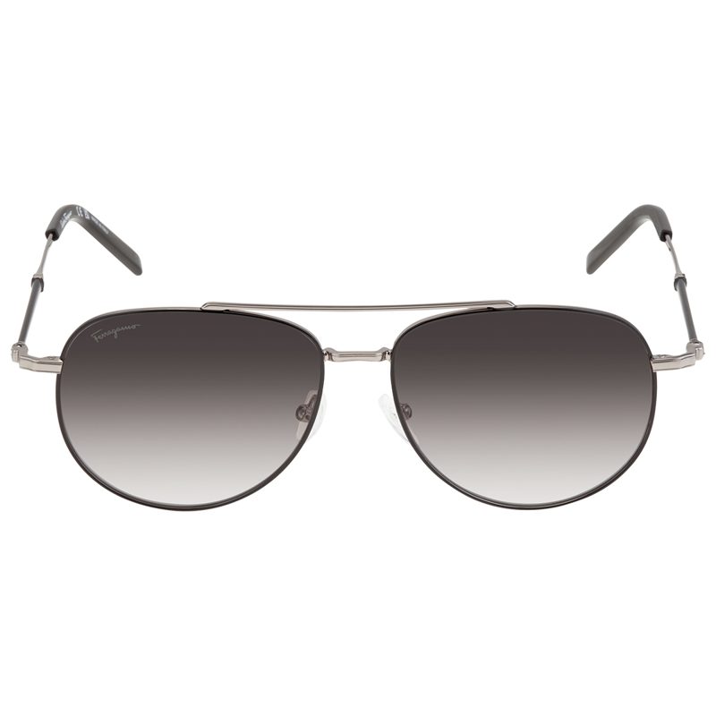 Salvatore Grey Pilot Unisex Sunglasses SF226S 086 58