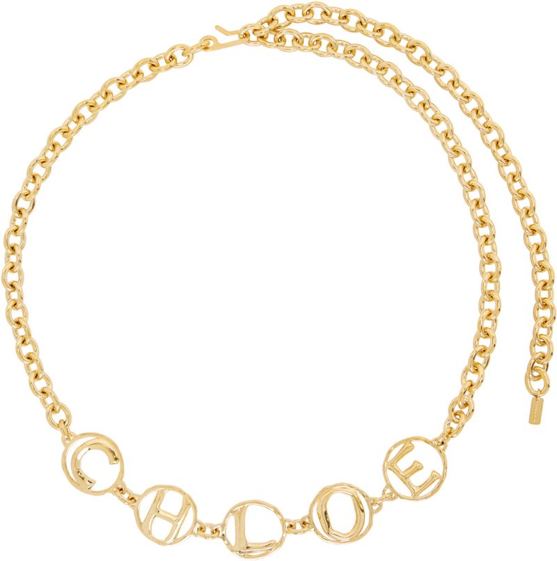 Gold The Chloe Script Jewelry Belt 261338F001004