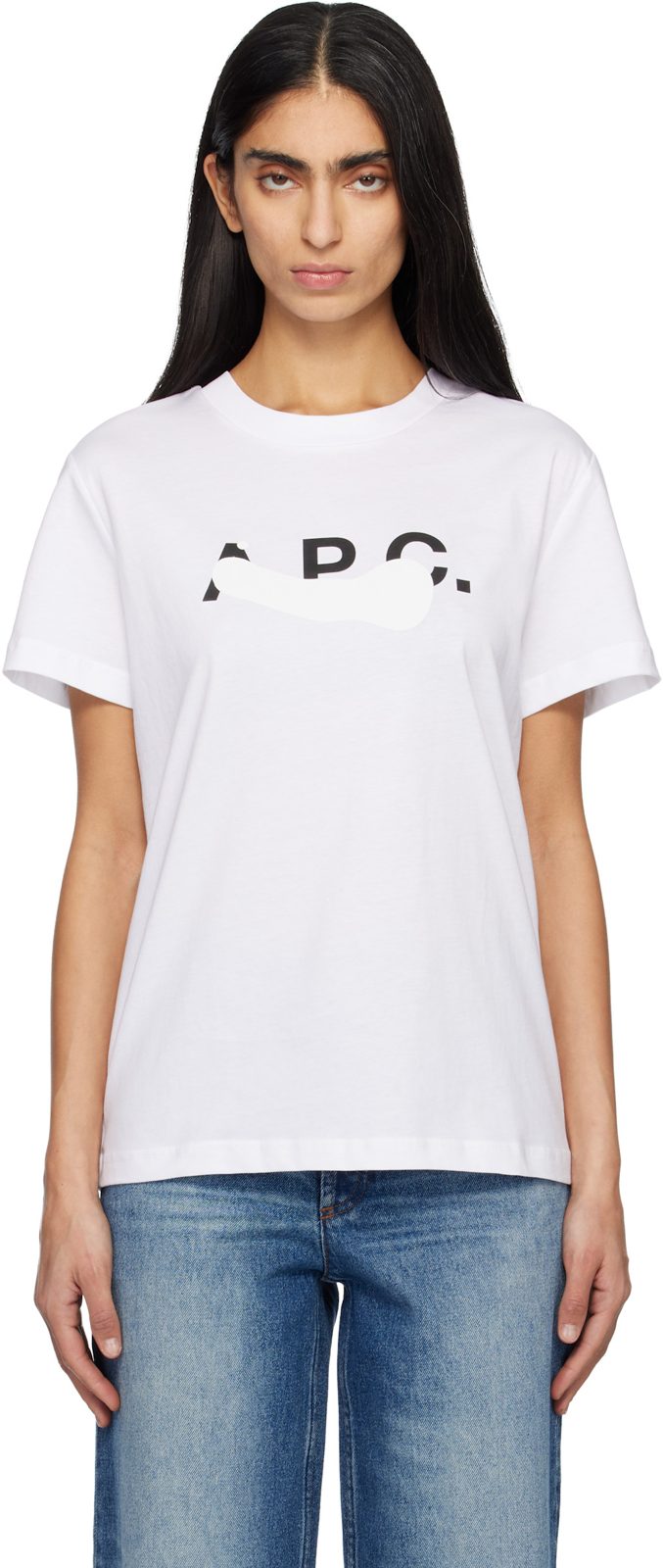 White Tache T-shirt 261252F110009