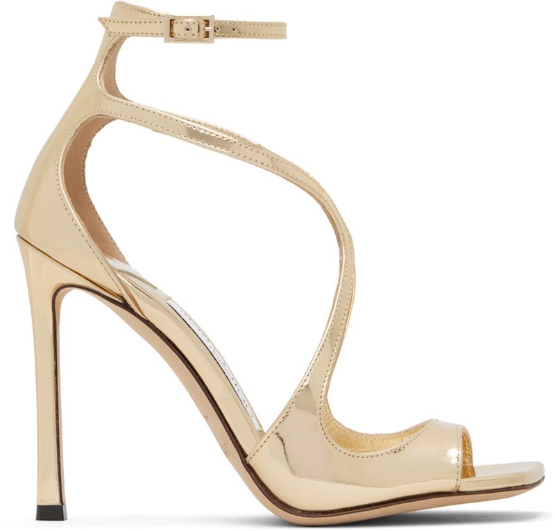 Gold Azia 110 Heeled Sandals 261528F125011