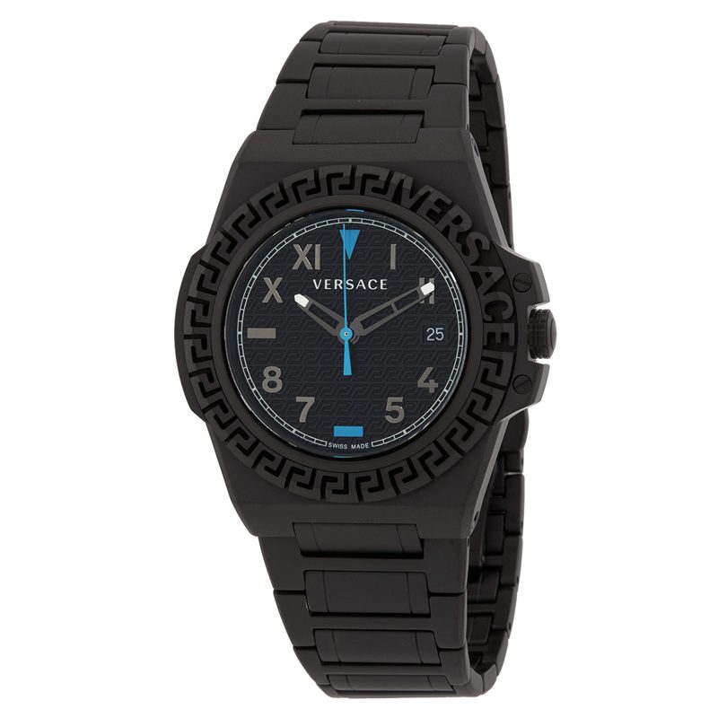 Greca Reaction Quartz Black Dial Mens Watch VE3I00622