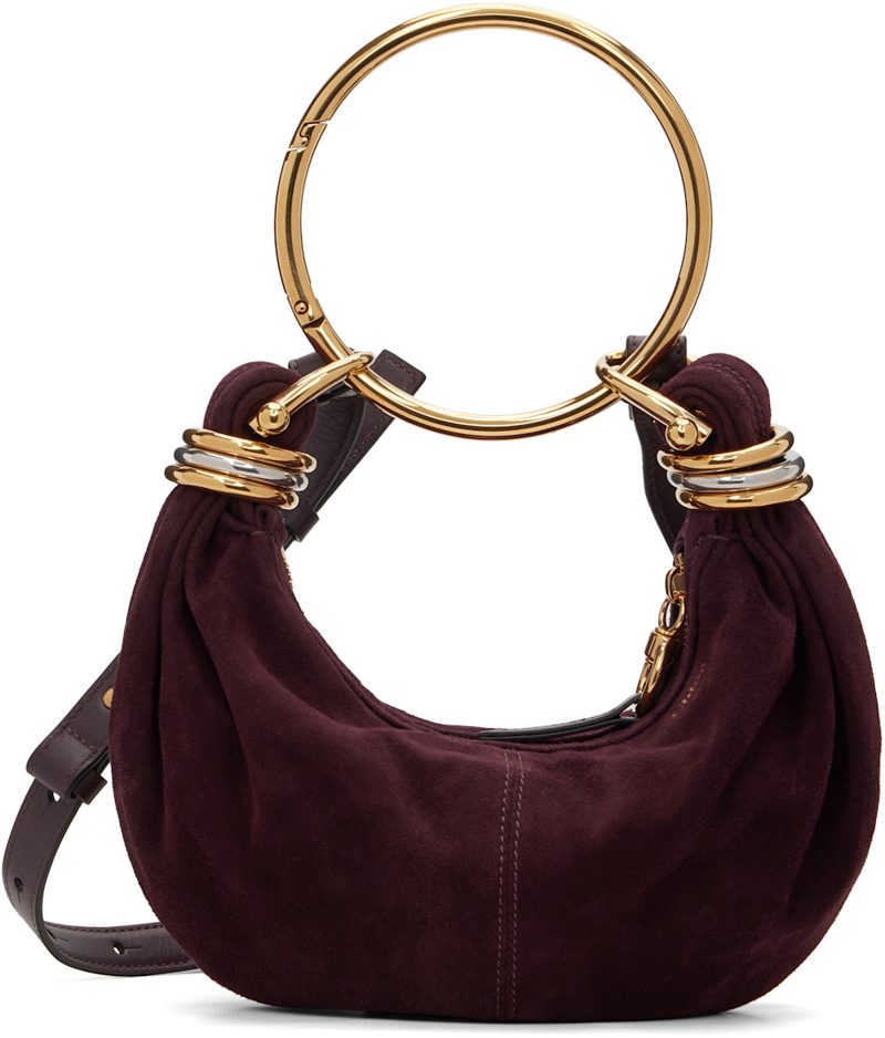 Chloe Burgundy Mini Bracelet Bag 261338F046012