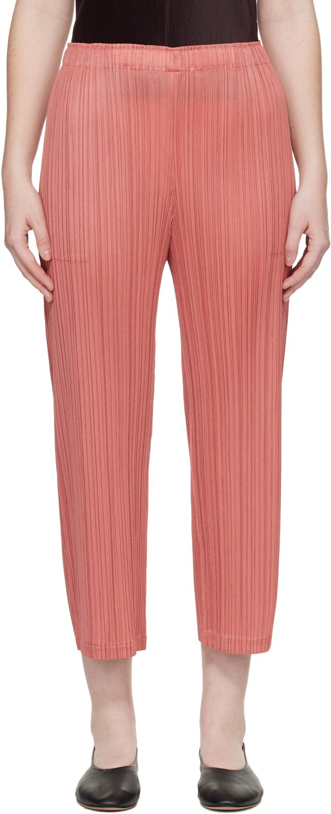 PLEATS PLEASE [이세이 미야케] Pink Monthly Colors October Trousers 261941F087015
