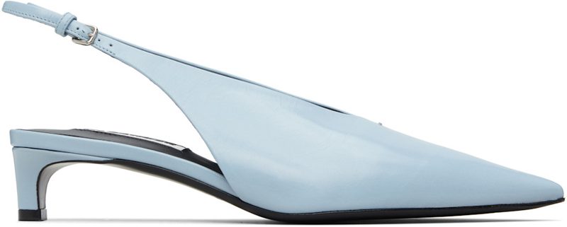 Blue Slingback Heels 261249F122000