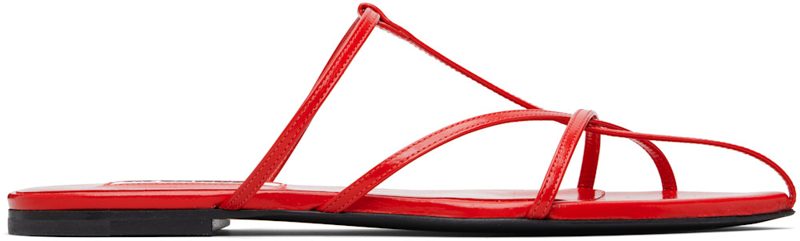 Red Pointed Toe Sandals 261249F124000