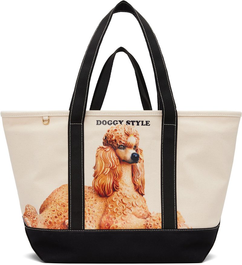 Beige & Black Jeff Koons Edition Large N / S Tote 261471F049002
