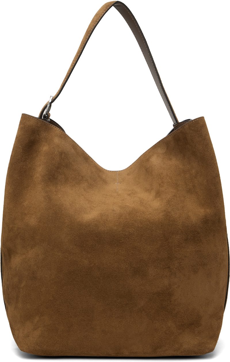 TOTEME Brown Belted Suede Tote 261771F049002