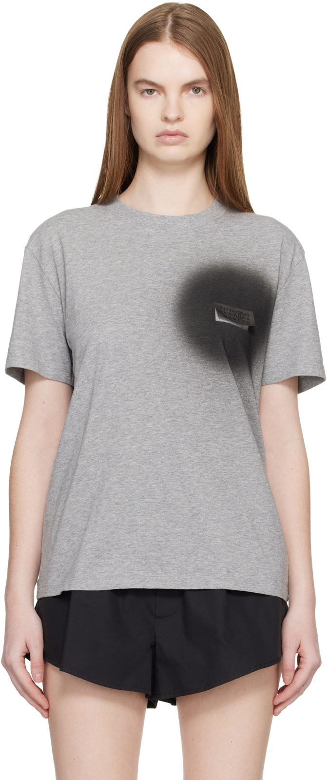 Gray Spray Paint T-shirt 261188F110007