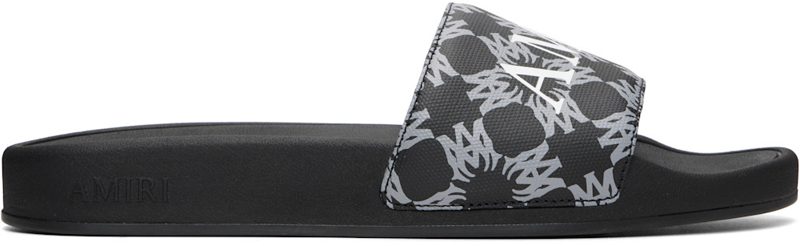 Black MA Quad Canvas Pool Slides 261886M234000