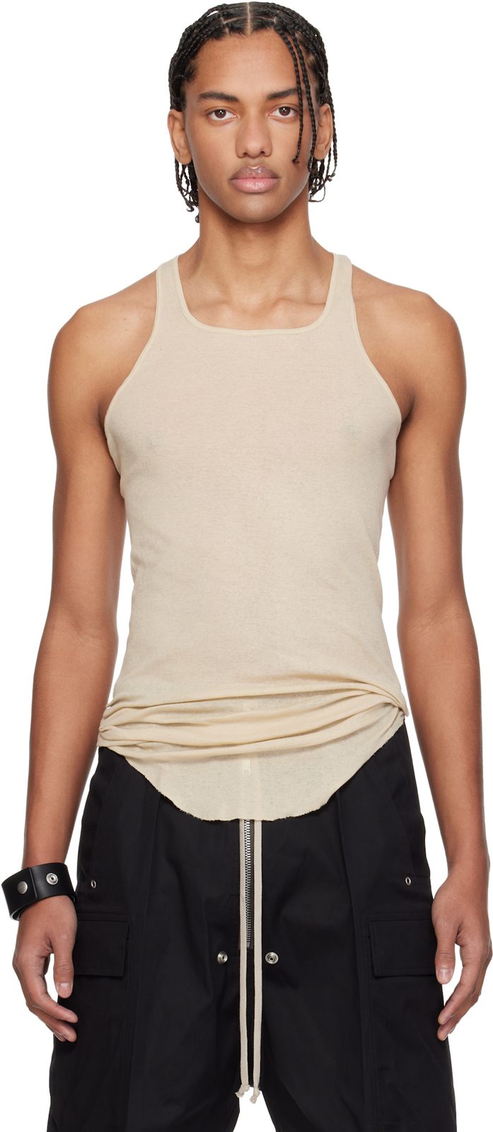 오프화이트 Temple Basic Rib Tank Top 261232M214008
