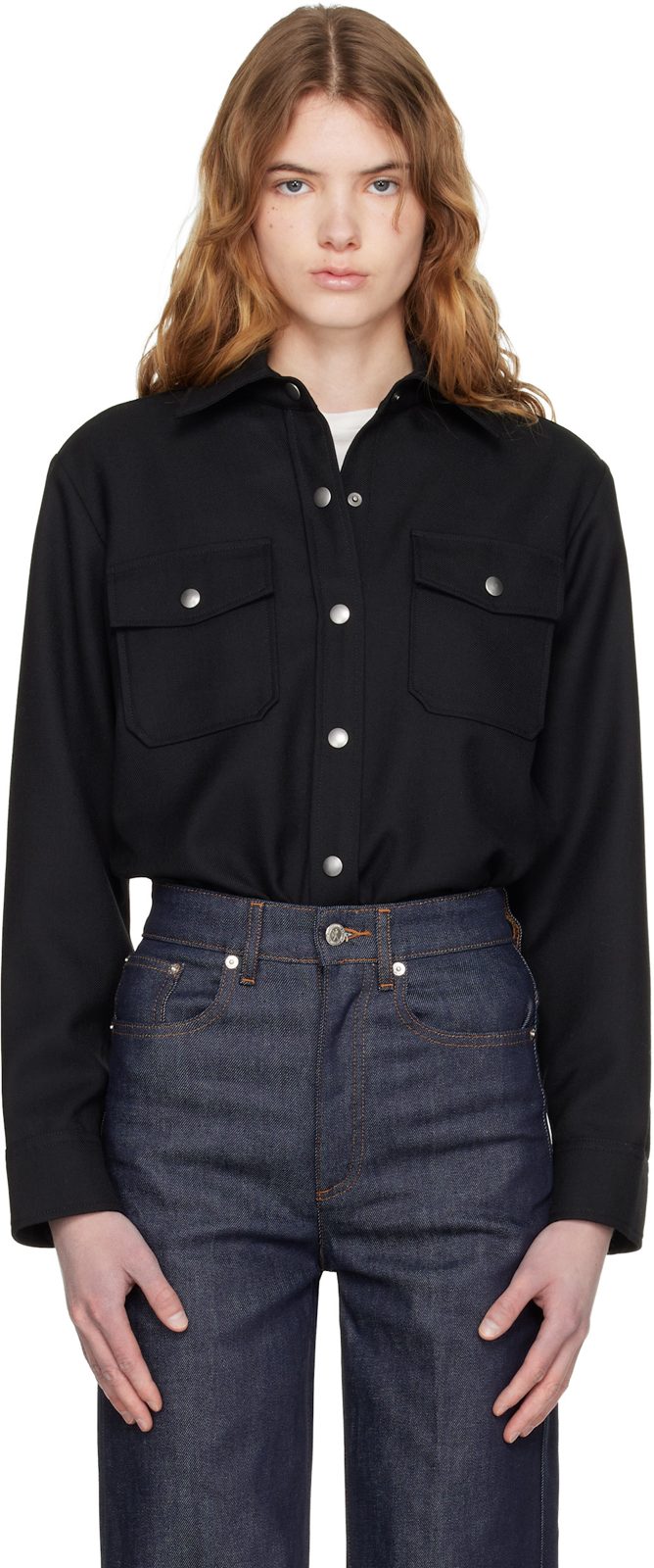 Black Over Shirt 261252F109008