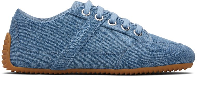 Blue Slim Denim Sneakers 261278F128002