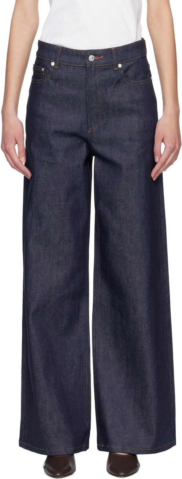 Navy Clyde Jeans 261252F069006