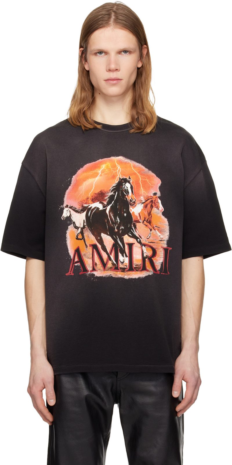 Black Plains Oversized T-shirt 261886M213005