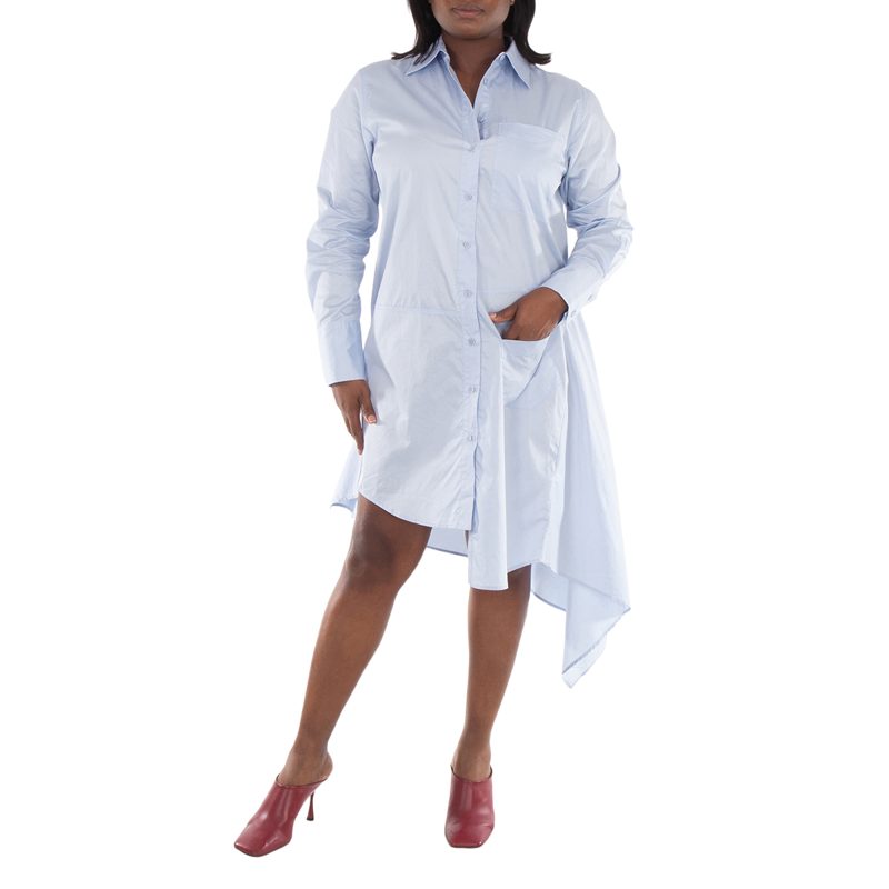 Asymmetric Cotton Shirtdress