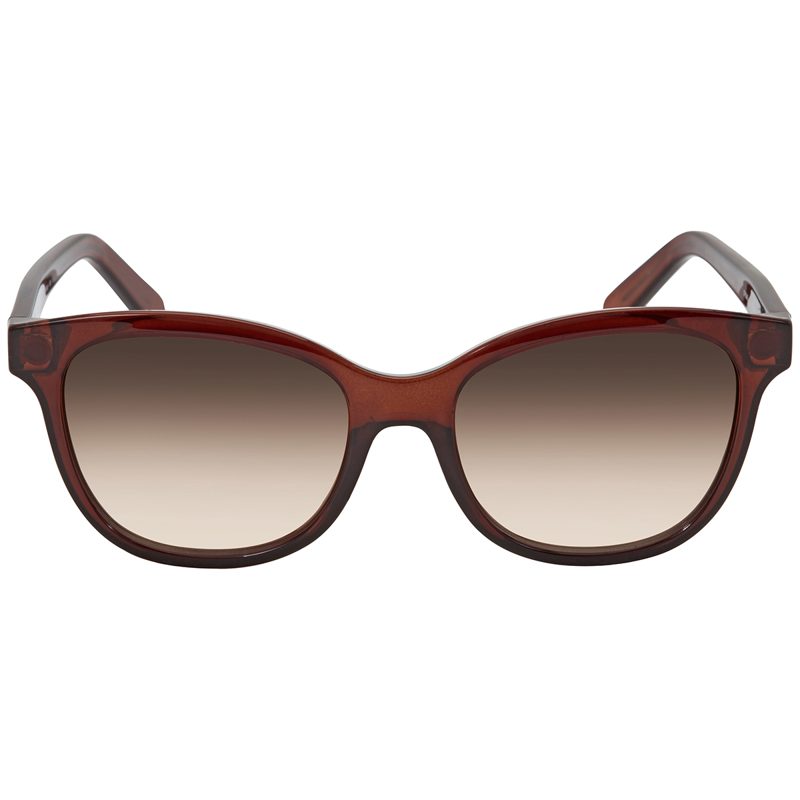 Salvatore Brown Gradient Square Ladies Sunglasses SF834S 210 55