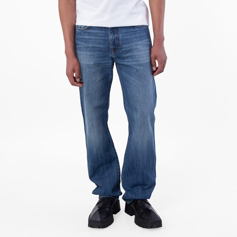 Light Wash Straight Jeans