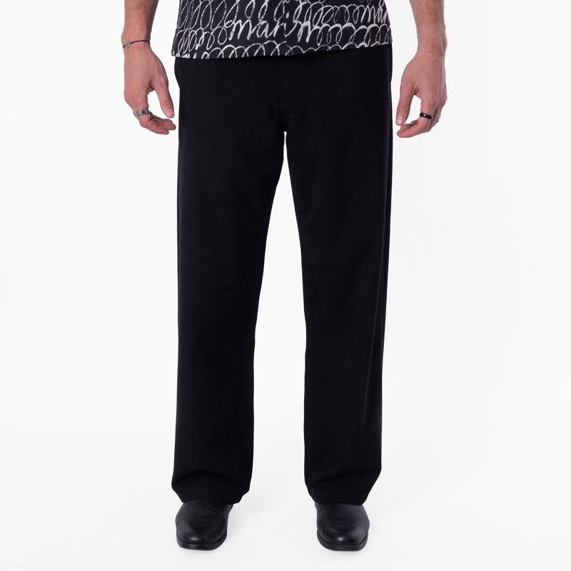 Marni Signature Logo Detail Wide Leg Trouser