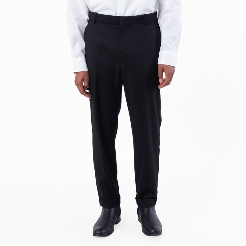 Tailored Trousers with Satin Side Stripes