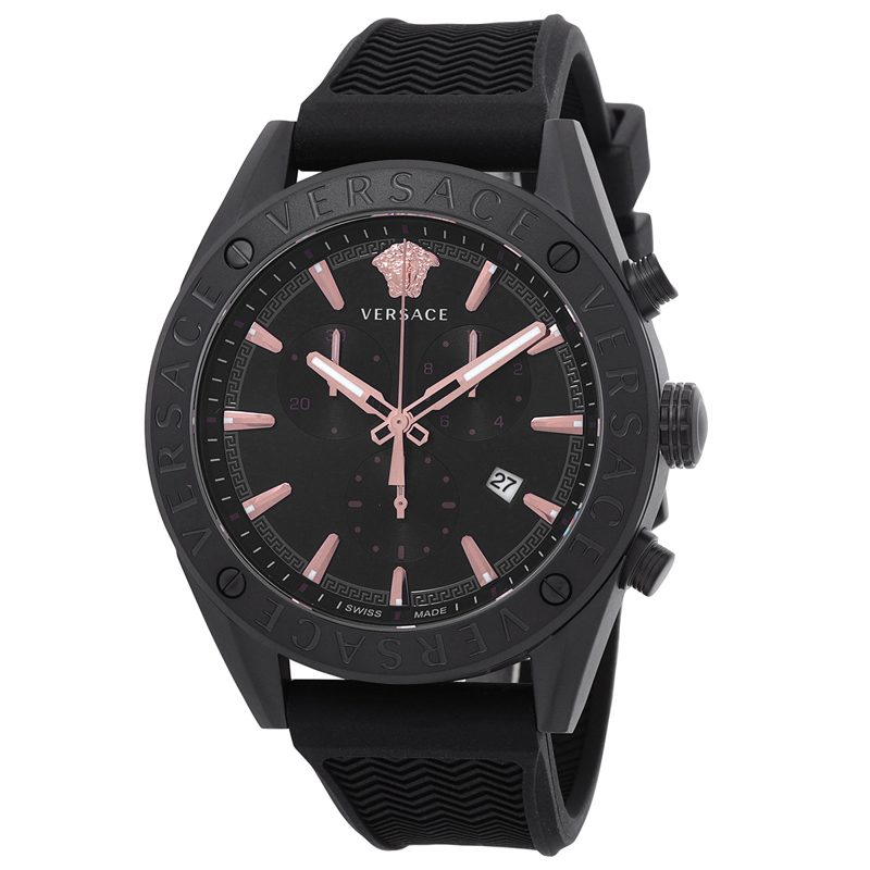 V-Chrono Quartz Black Dial Mens Watch VEHB00419