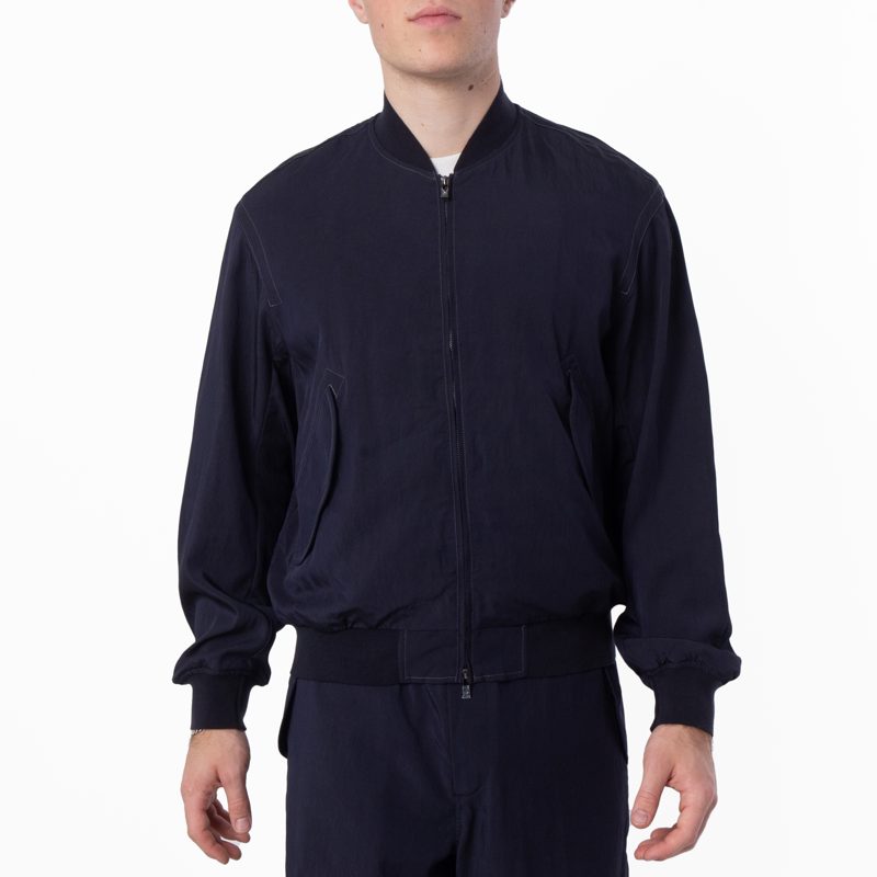 Emporio Armani Viscose-Nylon Blouson Jacket