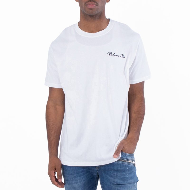 Signature Embroidery Cotton T-Shirt