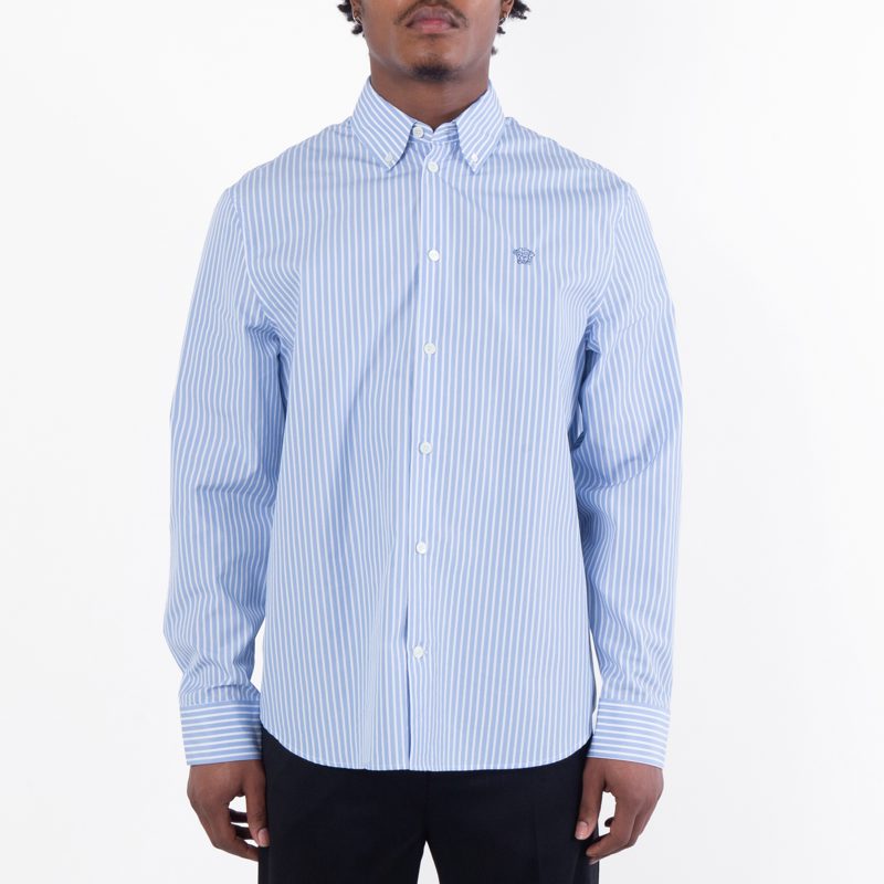 Medusa Striped Long-Sleeve Shirt