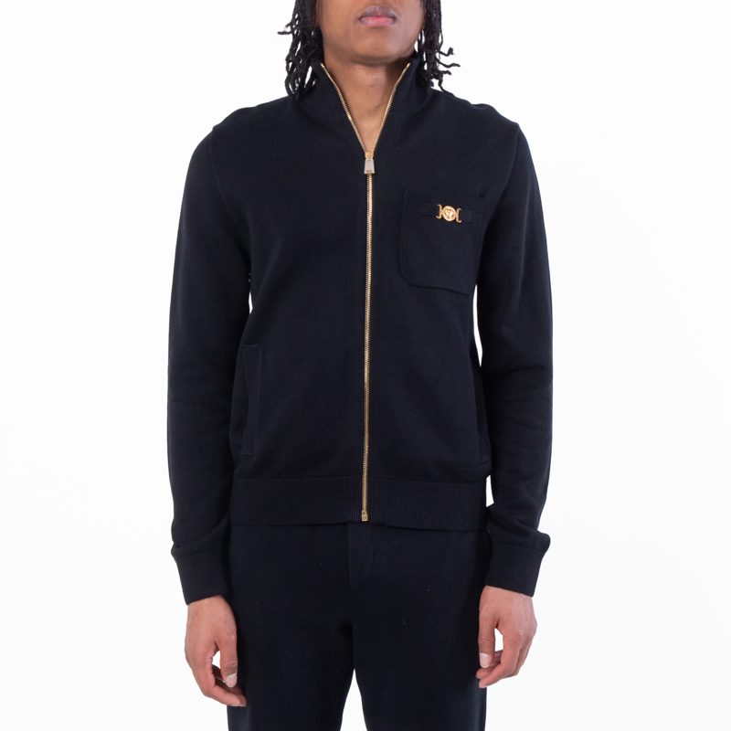 Cashmere-Blend Zip-Up Sweater