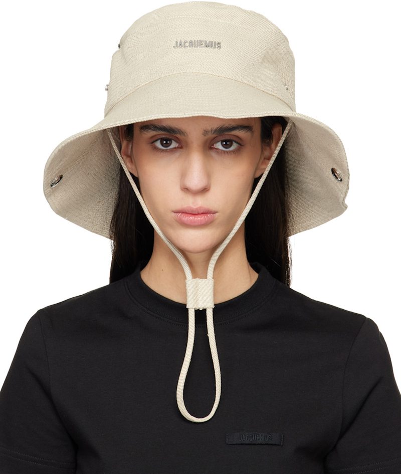 Beige The de-Nimes Denim Bucket Hat 261553F015000