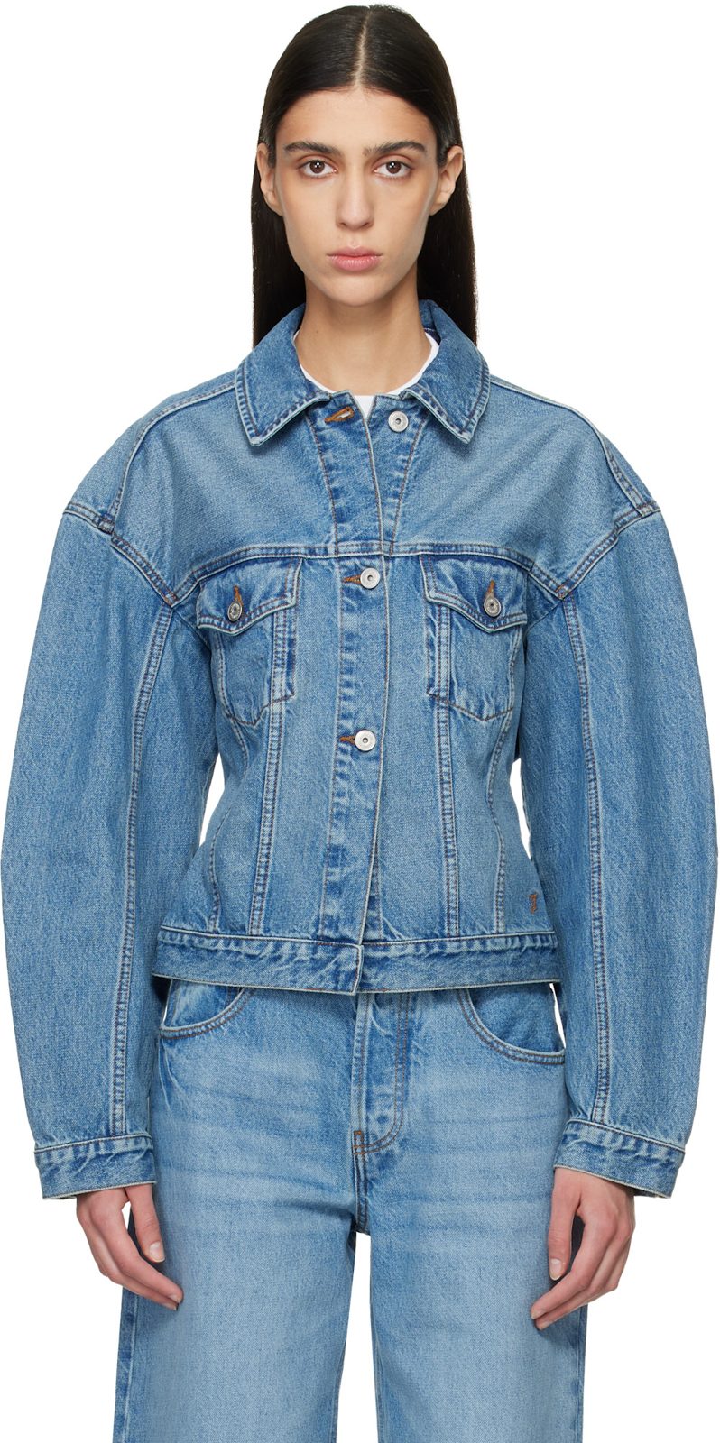 Blue Le Paysan The de-Nimes Denim Jacket 261553F060004