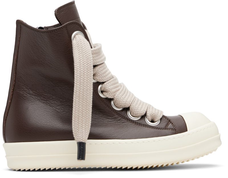 Brown Temple Jumbolace Sneakers 261232M236002