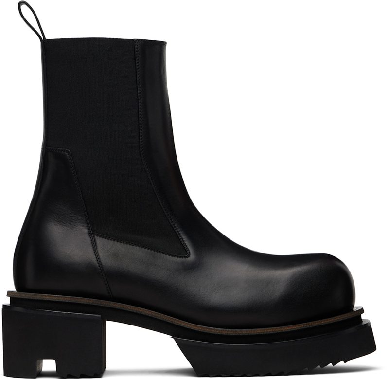 Black Temple Beatle Bogun Chelsea Boots 261232M223012