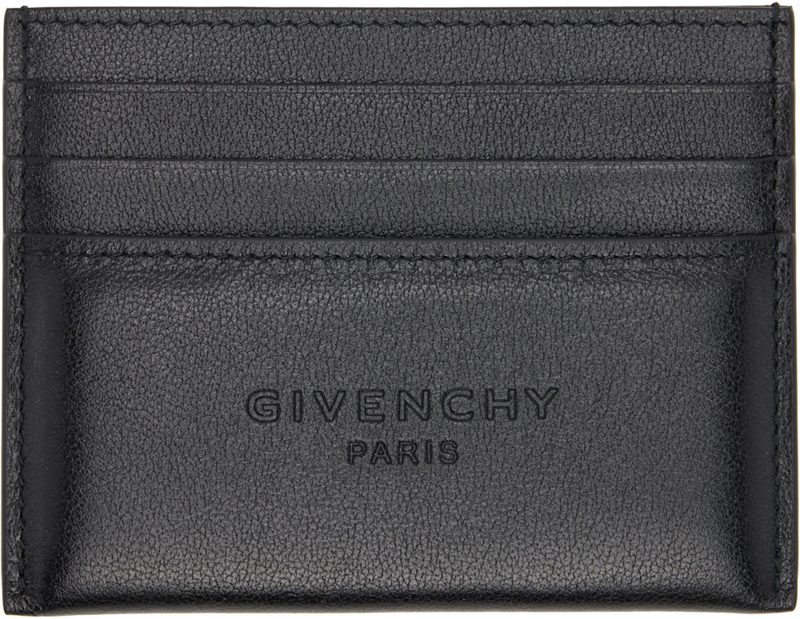 Black Padded Card Holder 261278M163007