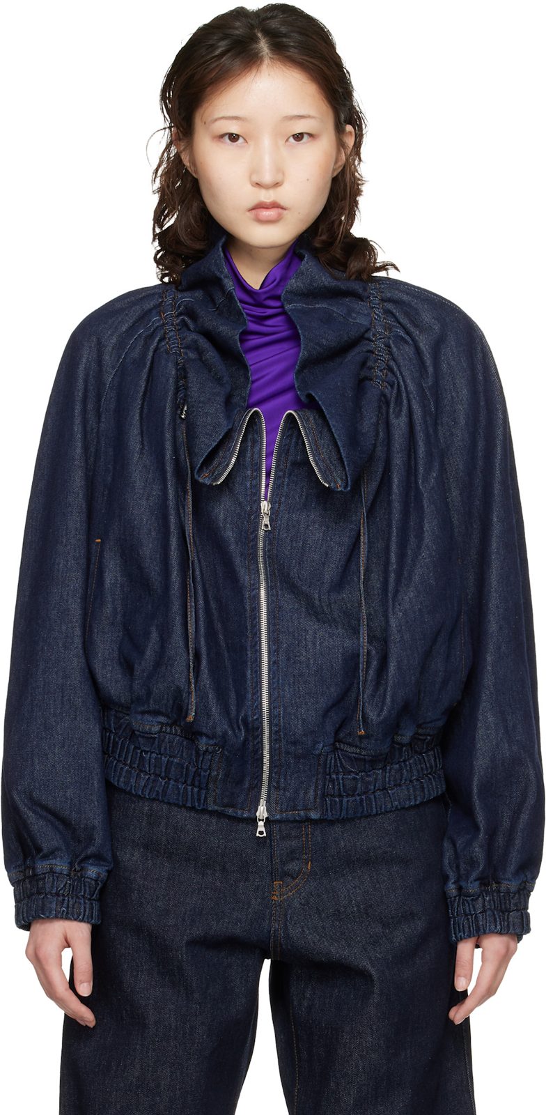 Blue Cocoon Denim Jacket 261358F060001