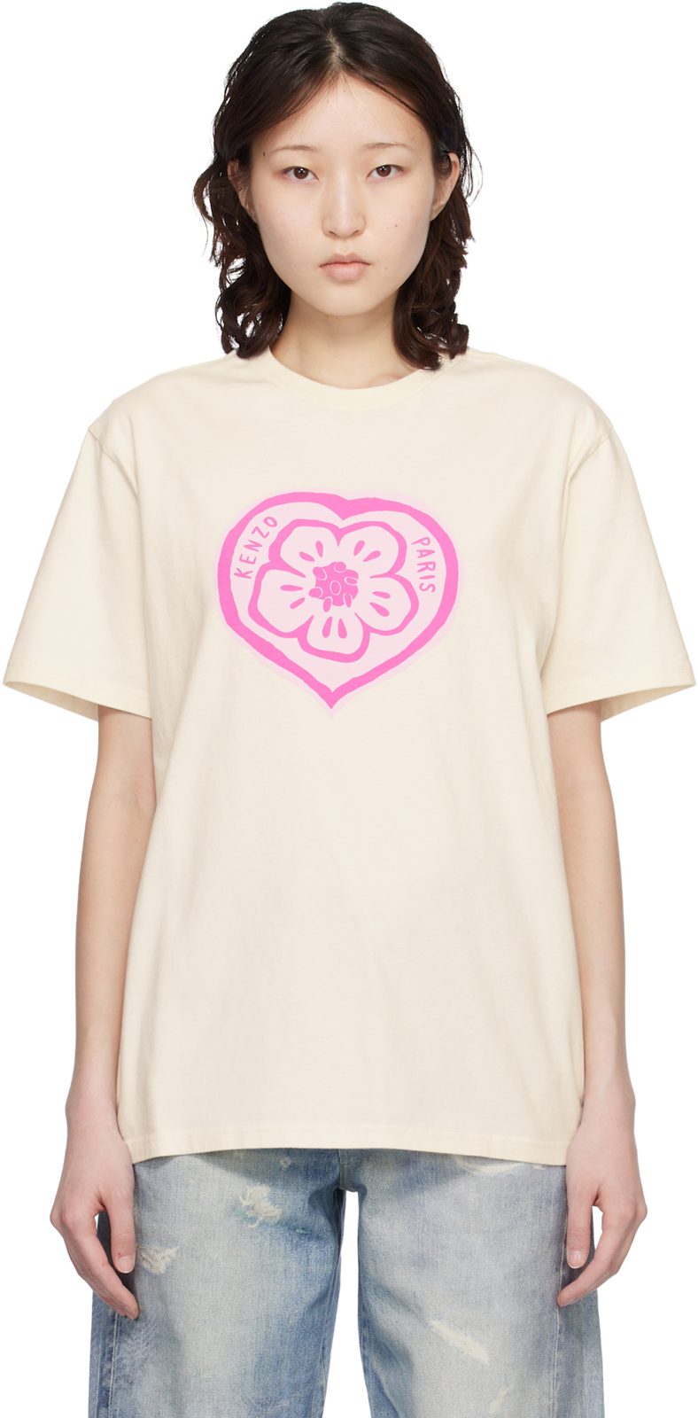 ๊ฒ์กฐ Paris Boke Heart Loose T-shirt 261387F110003